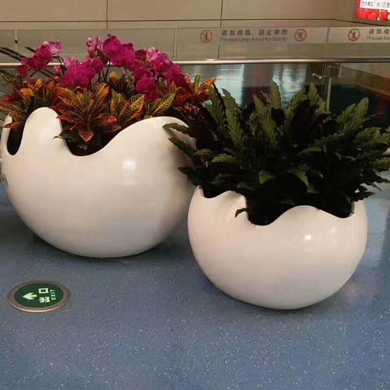 贵州 球形玻璃钢花盆